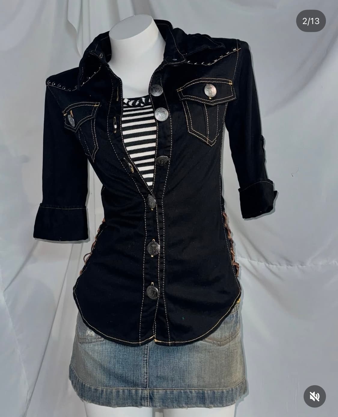 Cecil Mc Bee 청자켓 돌체앤가바나 청치마 코디 세트 상품이미지2