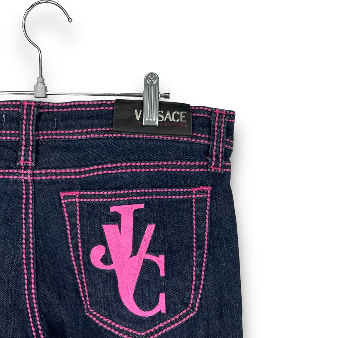 베르사체 자수로고 스티치 부츠컷데님팬츠 상품이미지5