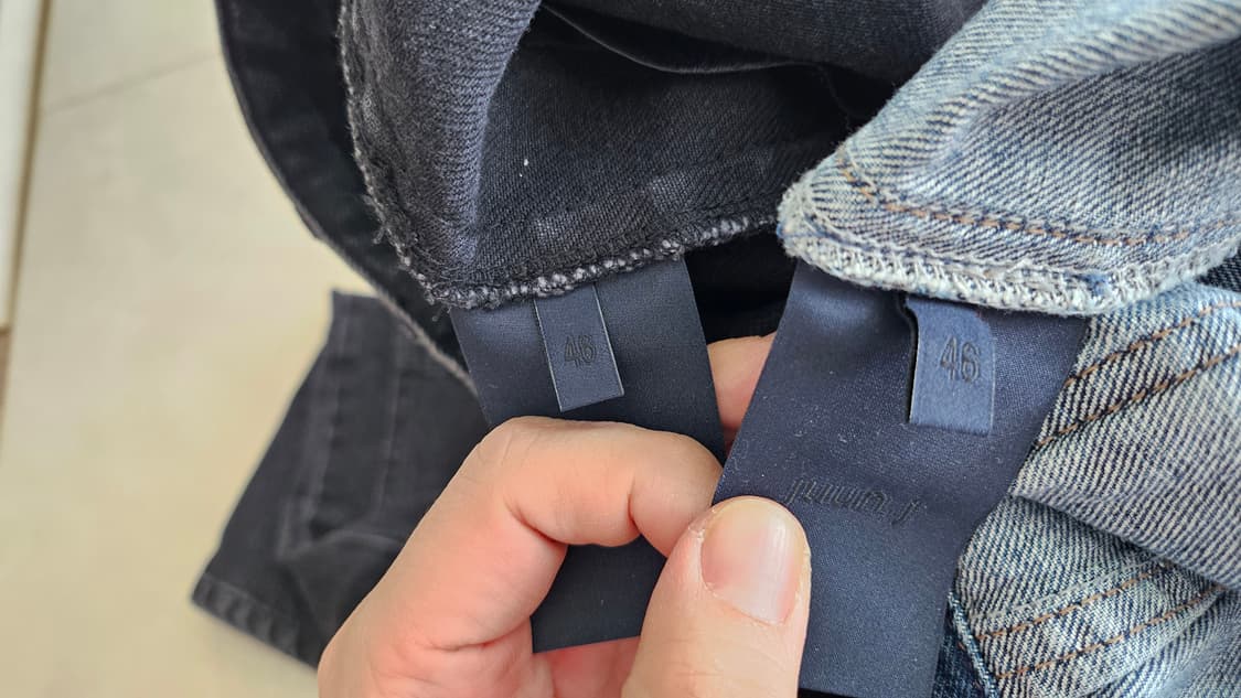 [46] 준지 카펜터 데님 팬츠 청바지 흑청 중청 상품이미지3