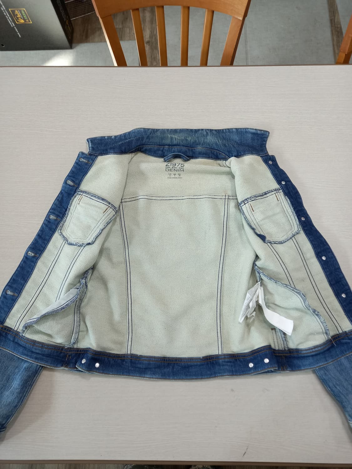 S85 ZARA1975 약기모 스판 데님자켓 S-206 상품이미지5