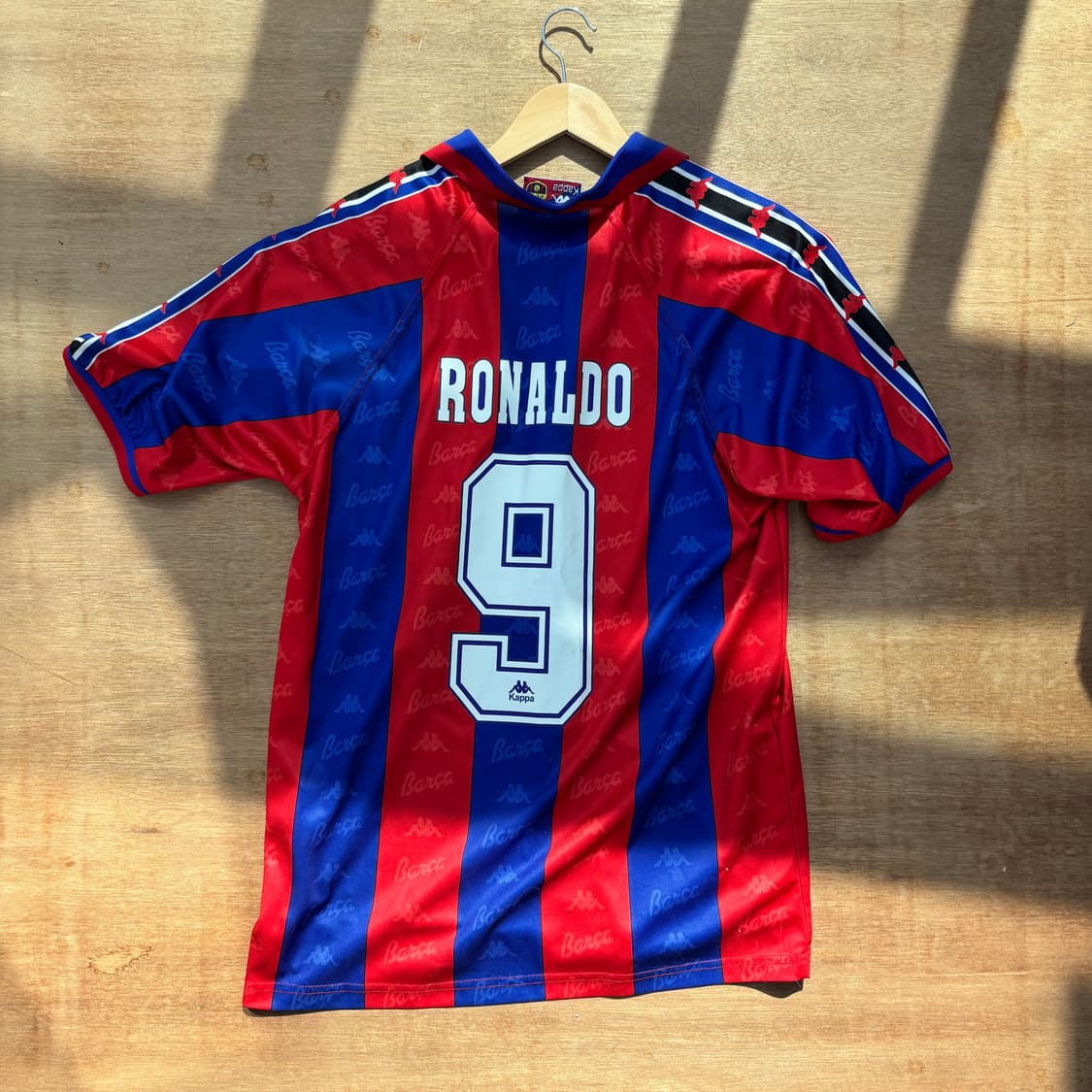 Barcelona Kappa Stripe Retro Jersey 상품이미지4
