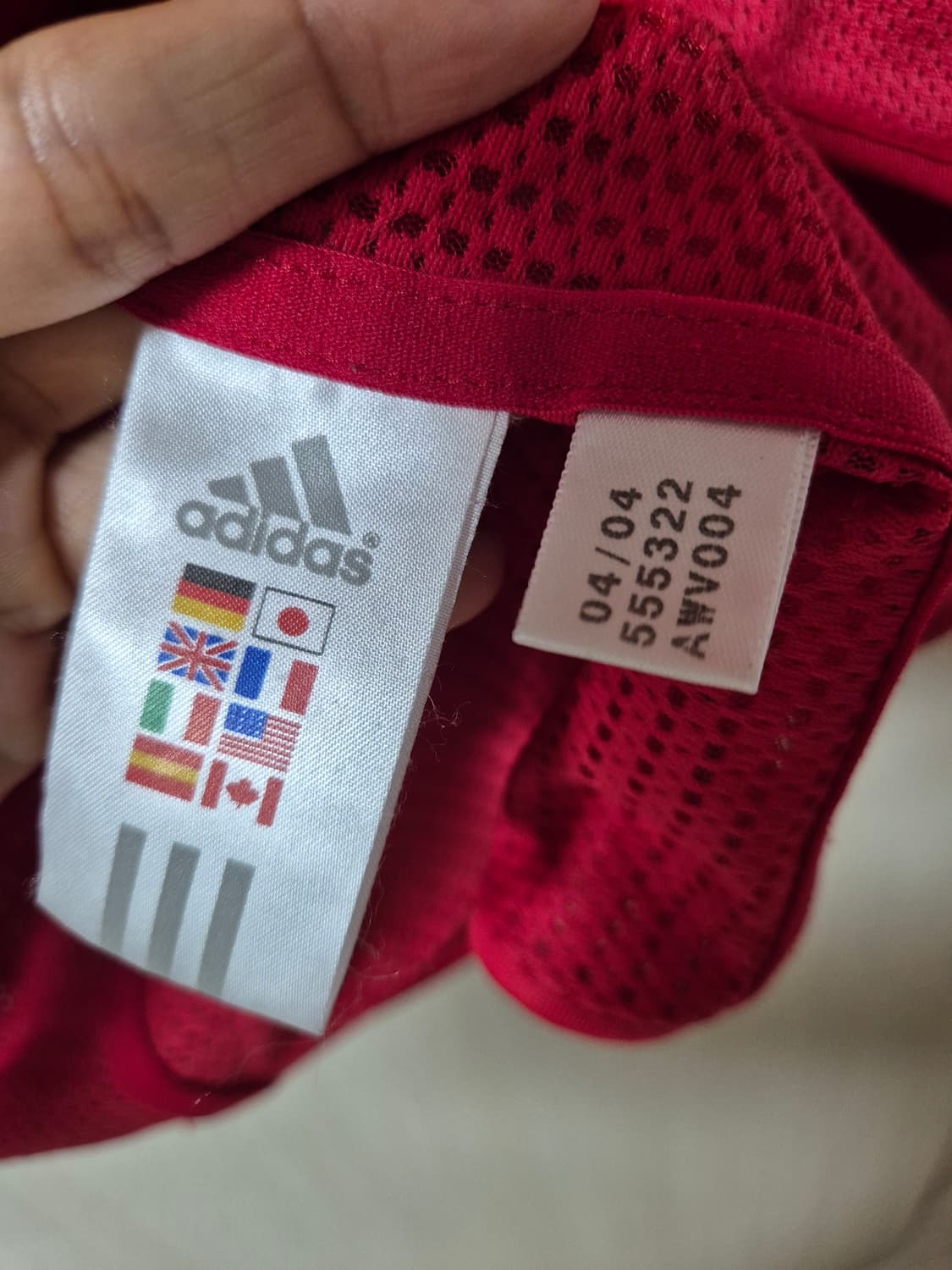 (정품) 아디다스 스페인홈 04-06 긴팔 선수지급용 유니폼 M 상품이미지7