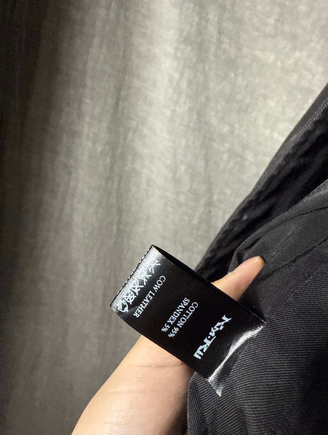 KMrii 암레더 비대칭 후드자켓 상품이미지9