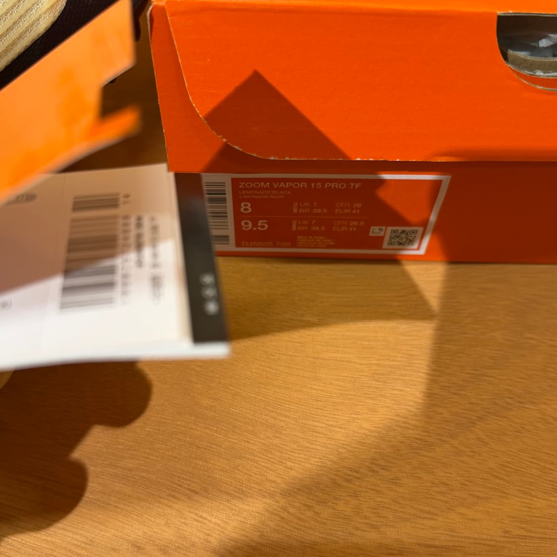 새상품)나이키 줌 머큐리얼 베이퍼 15프로 풋살화 260 레몬 상품이미지3