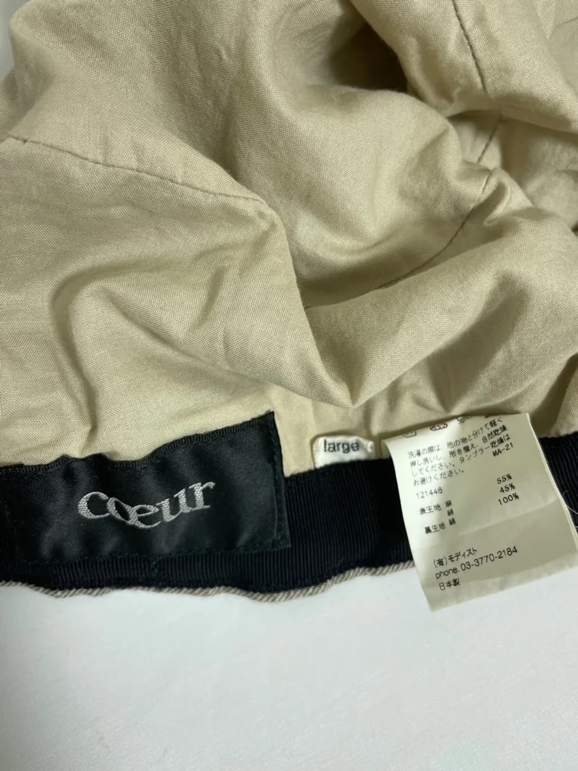 Coeur linen work cap 상품이미지3