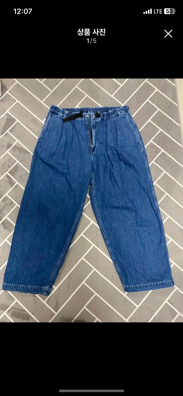 beams wide belt jeans 상품이미지1