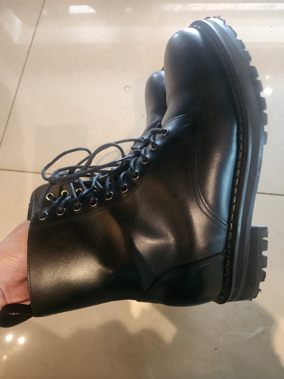 커스텀 에이드 소가죽 코만도 워커 루카스 팜. 280mm 군화 부츠 상품이미지5