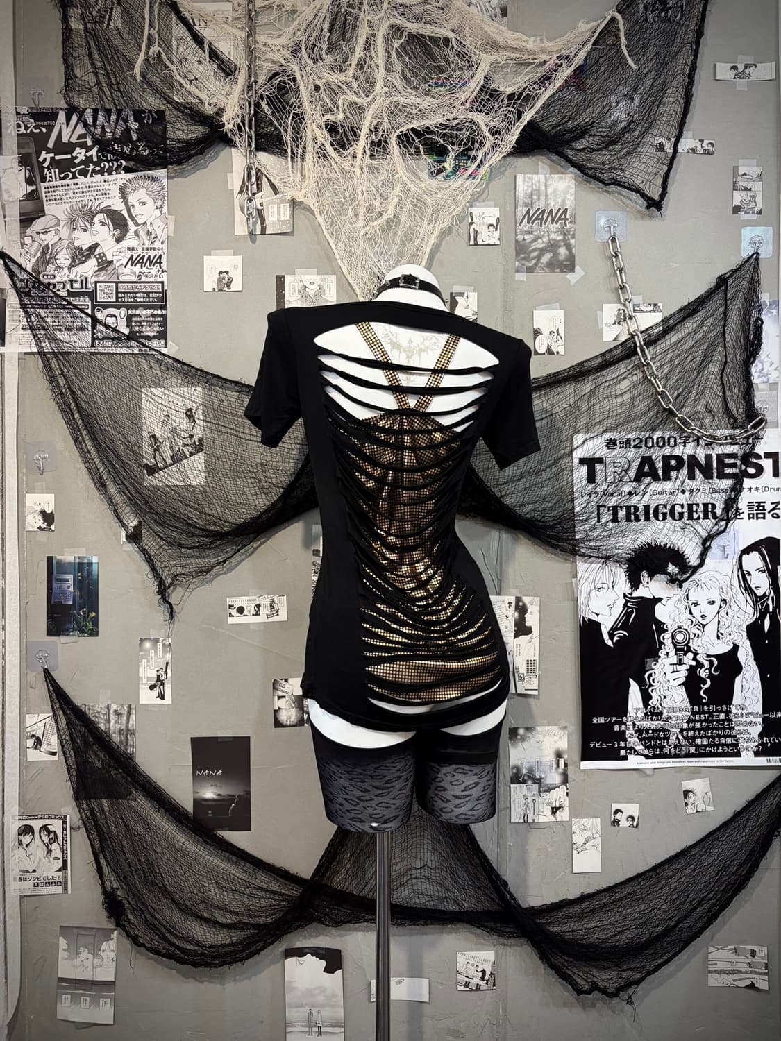 Gothic guitar back web detail sleeve 상품이미지3