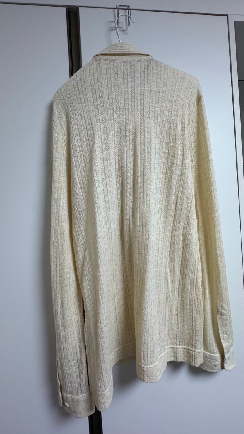 [3] 세퍼 Sefr 리플리 니트 가디건 셔츠 아이보리 상품이미지5