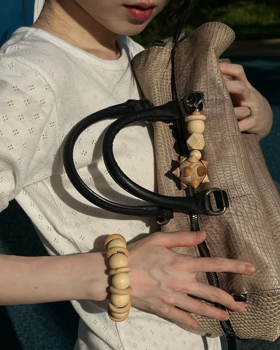 Beige Ponky Keyring 상품이미지7