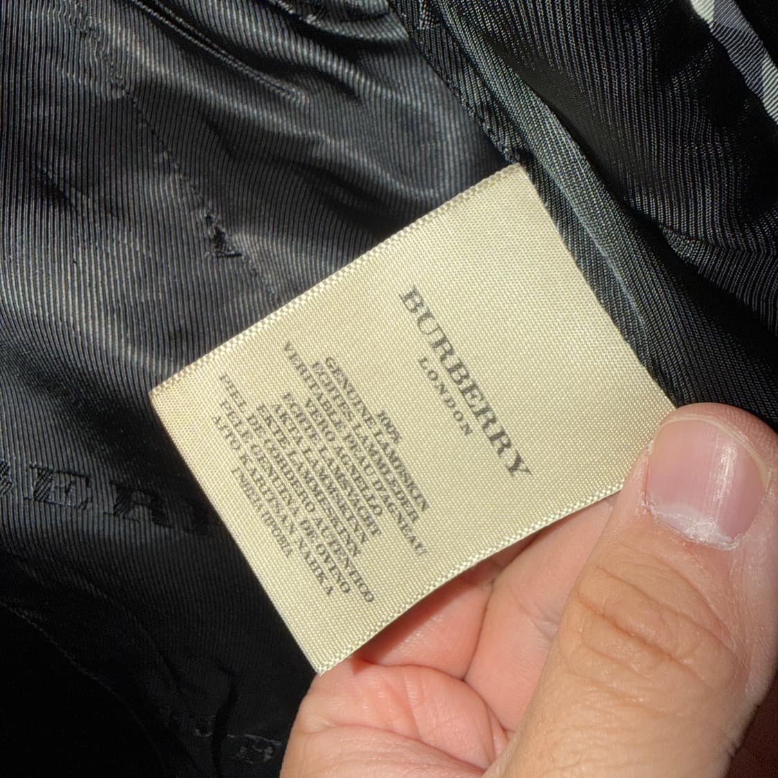 버버리 램스킨 트렌치 견장코트 USA4사이즈 (여성 55정도) 상품이미지7