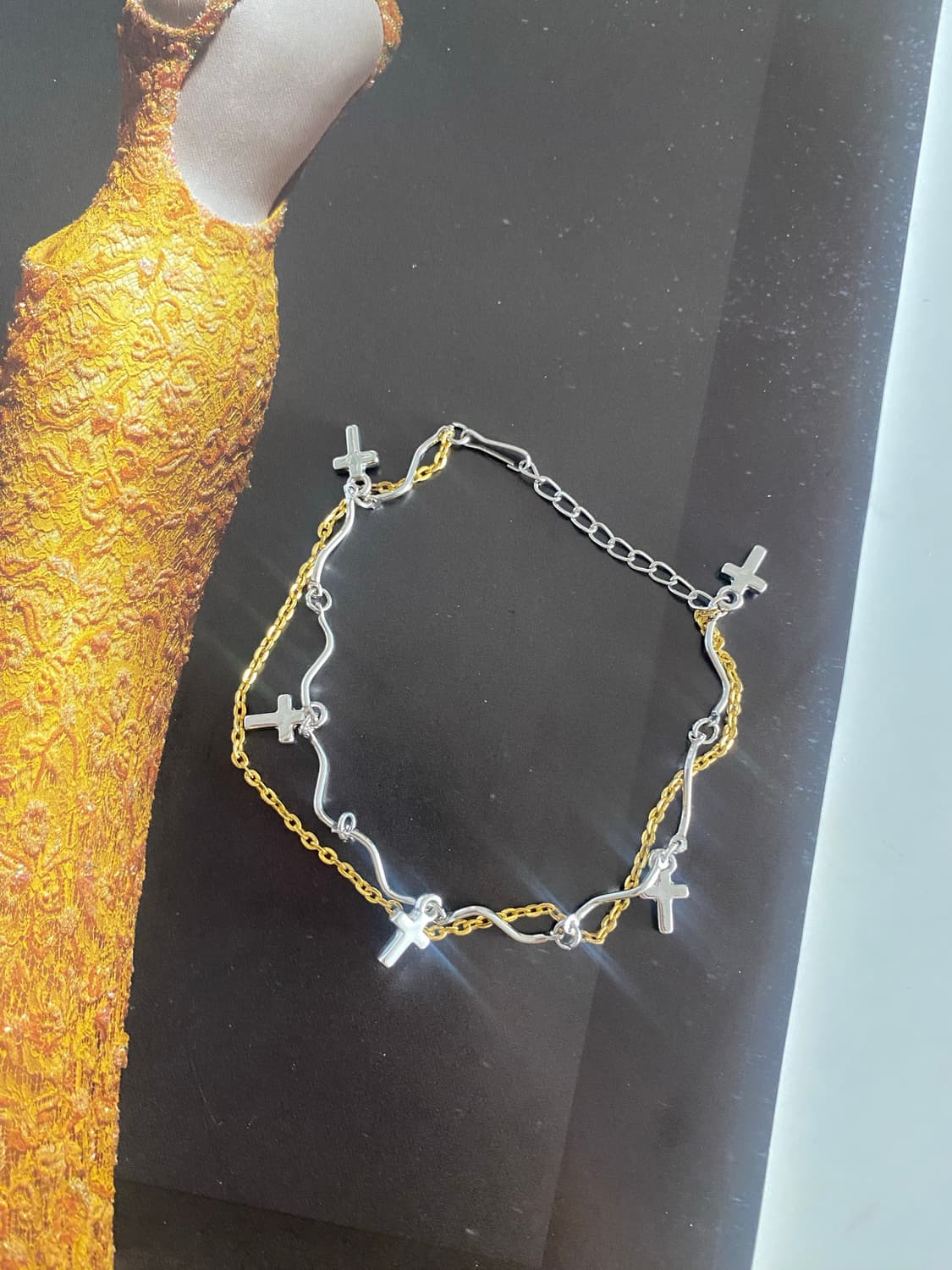 십자가 두줄 팔찌 상품이미지3