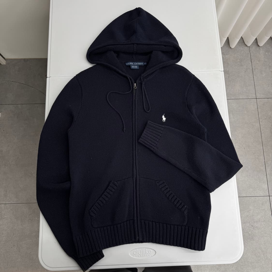 폴로 니트 후드집업  상품이미지3