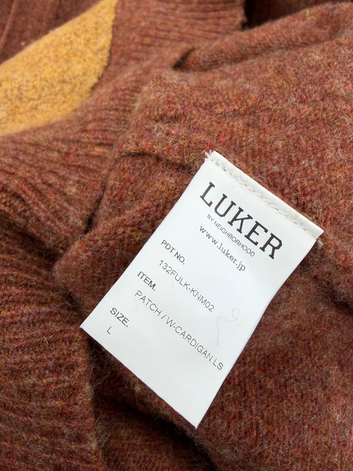 네이버후드 LUKER 암패치 울가디건 상품이미지7