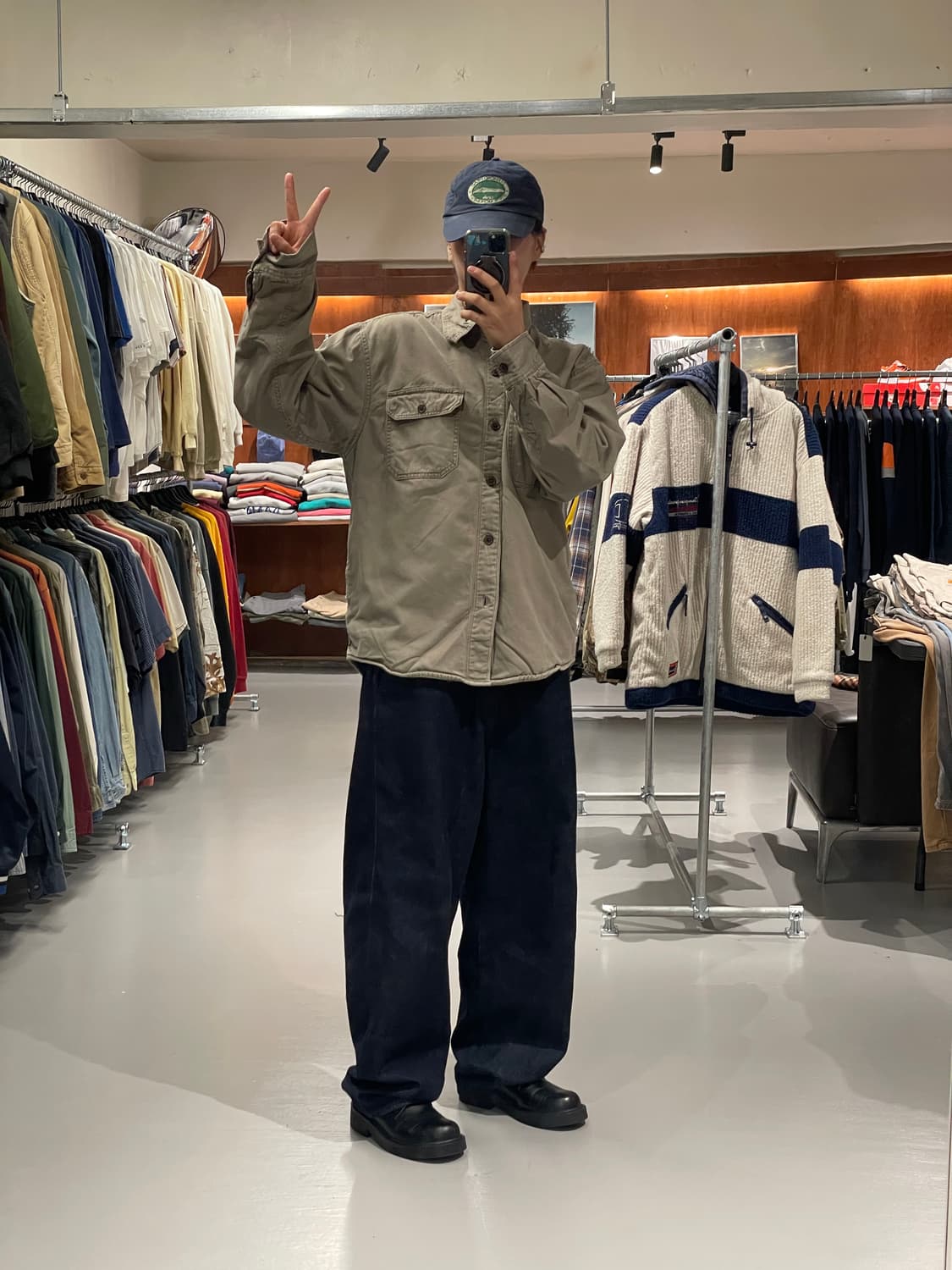 CHAPS 플리스 셔츠 자켓   상품이미지3