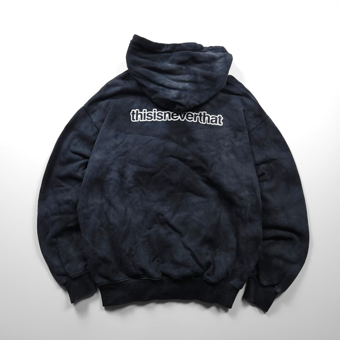 디스이즈네버댓 빅로고 블리치드 후드 티셔츠 (L) 상품이미지1