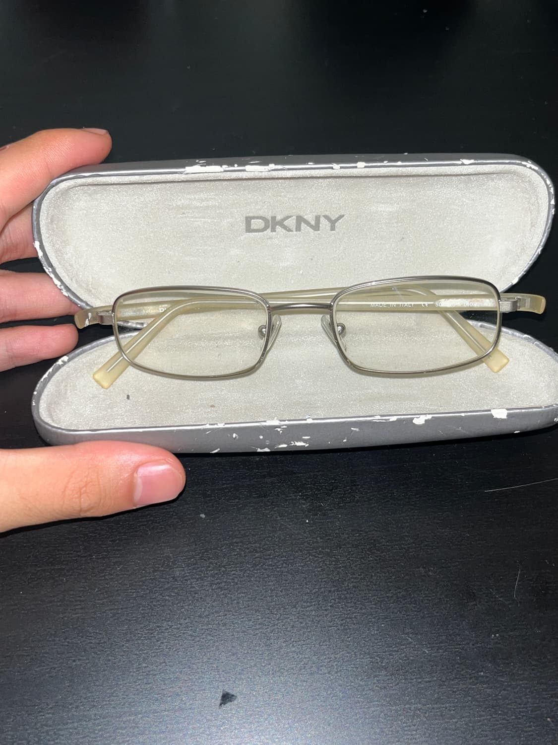 빈티지 DKNY 도나카란 뉴욕 메탈 스퀘어 안경 상품이미지1