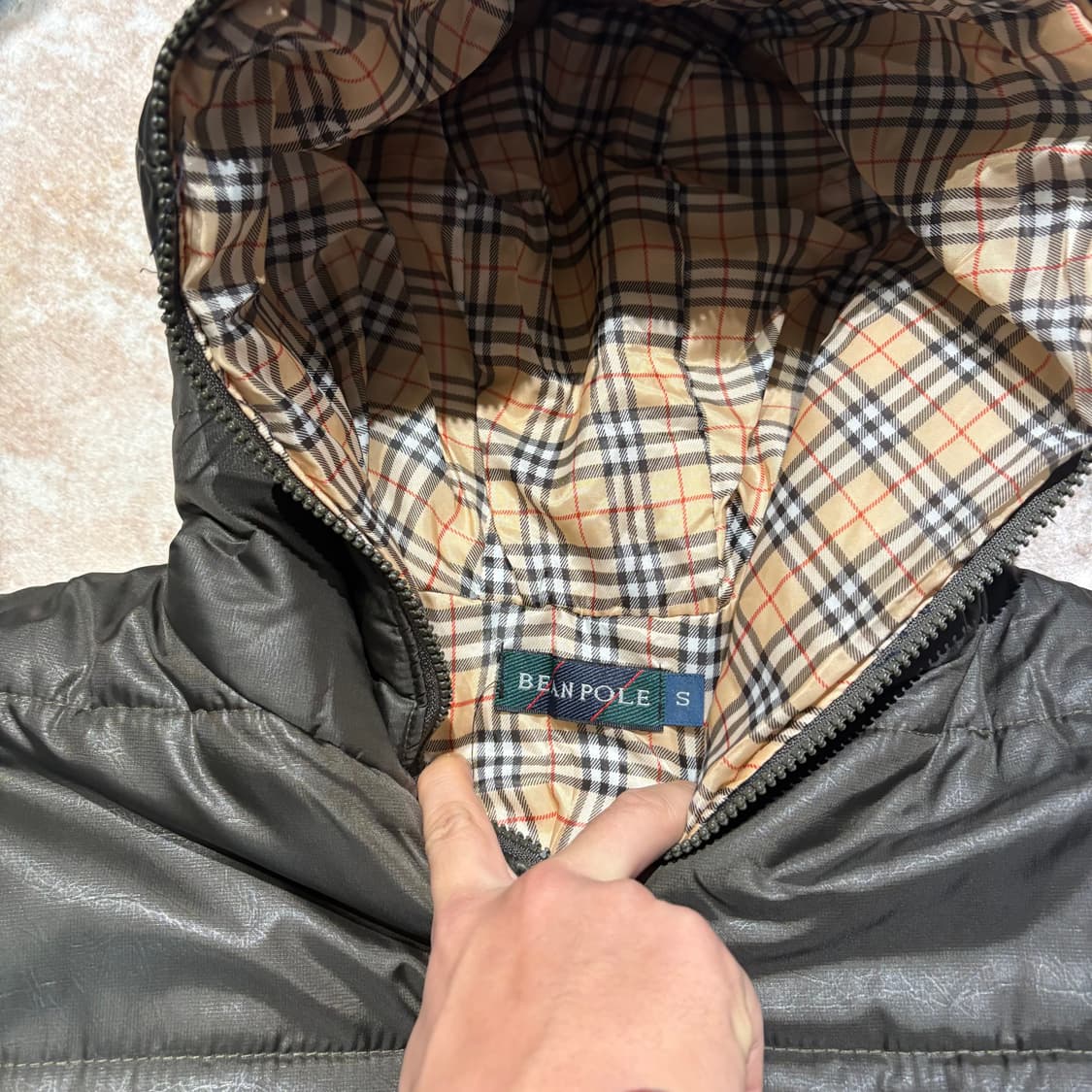 빈폴 빈티지 후드패딩 자켓 상품이미지6