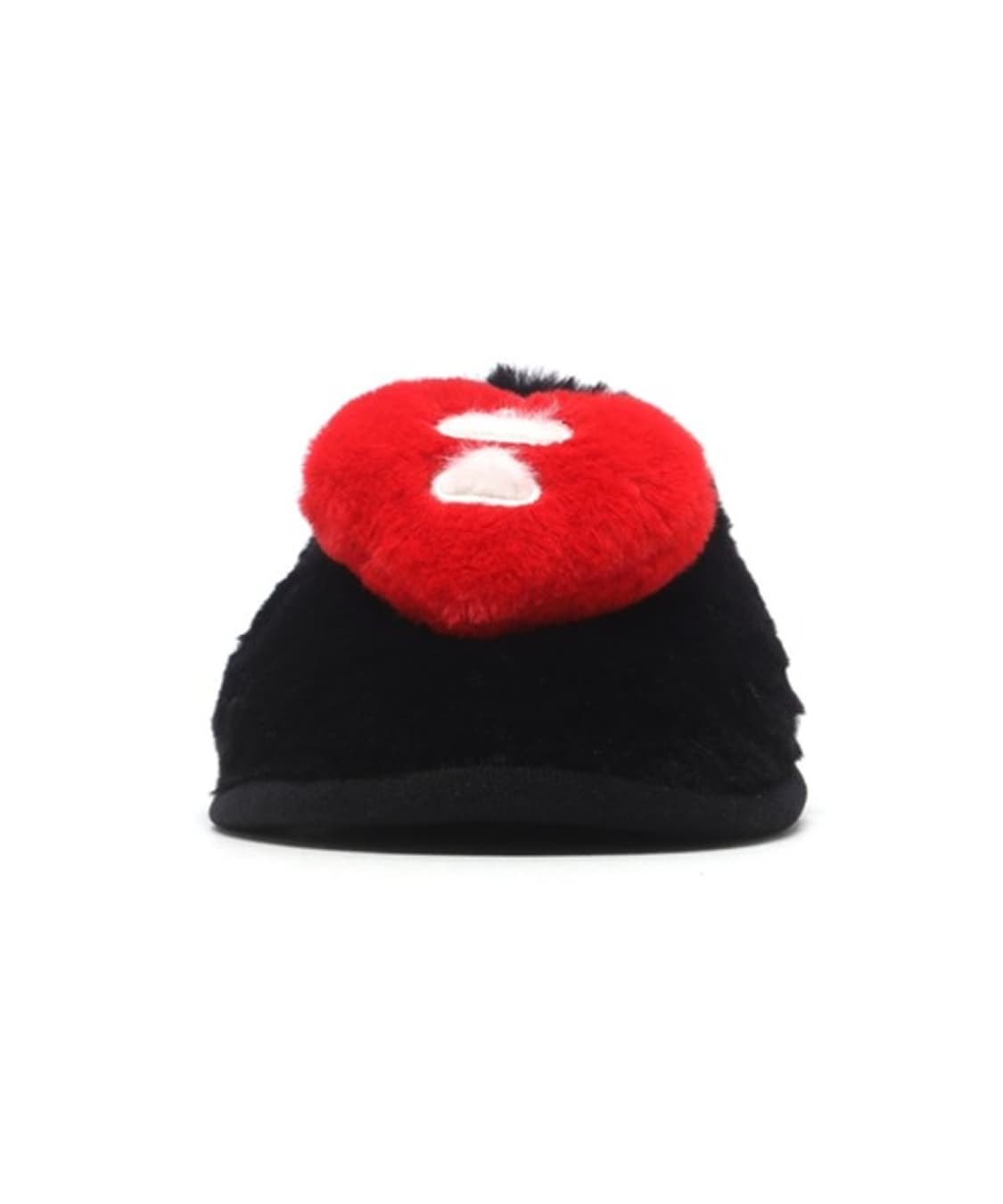 (오더) 베이프 APEE 하트 퍼 슬리퍼 블랙 상품이미지3