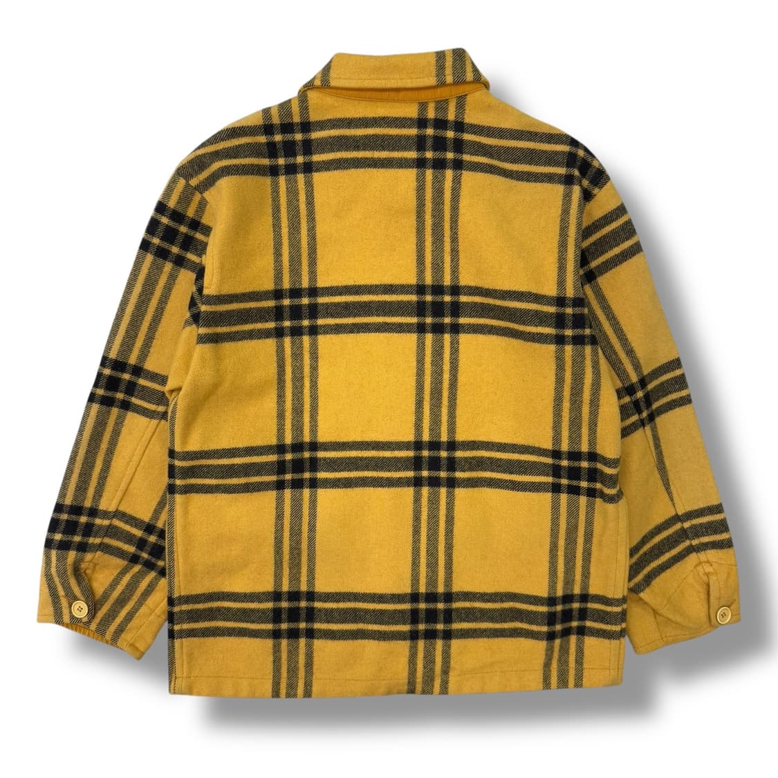 베네통 울 체크코트 r1819  상품이미지2