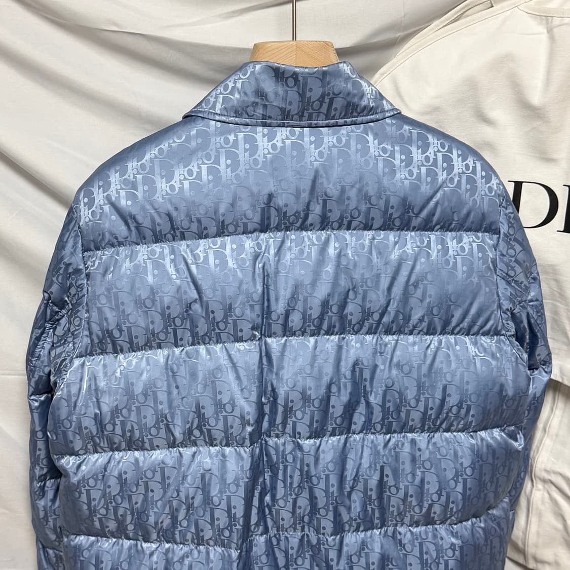 [S+급/48] 디올 오블리크 퀼팅 자켓 패딩 블루 상품이미지5
