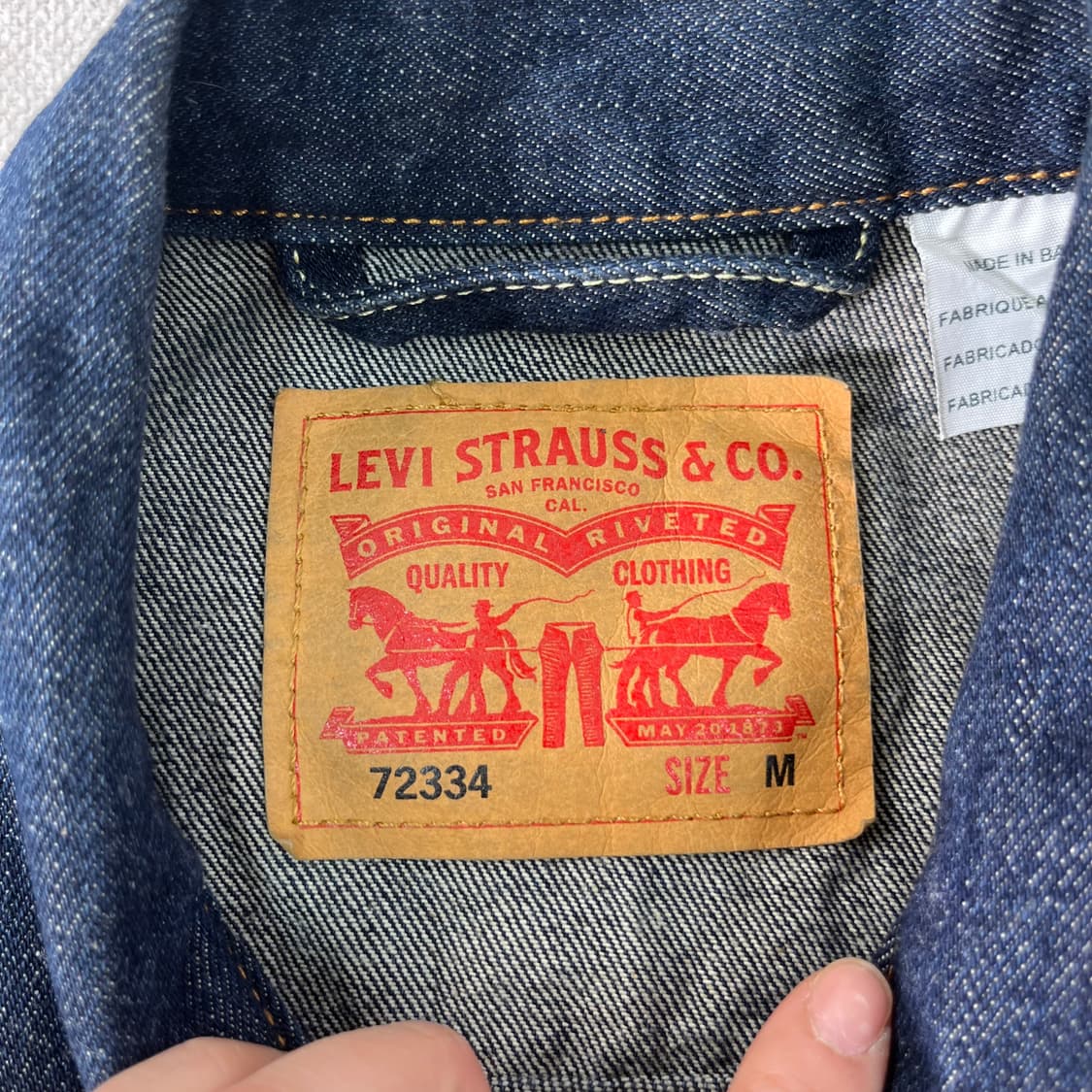 95 리바이스 오리지널 데님 트러커 자켓 상품이미지3