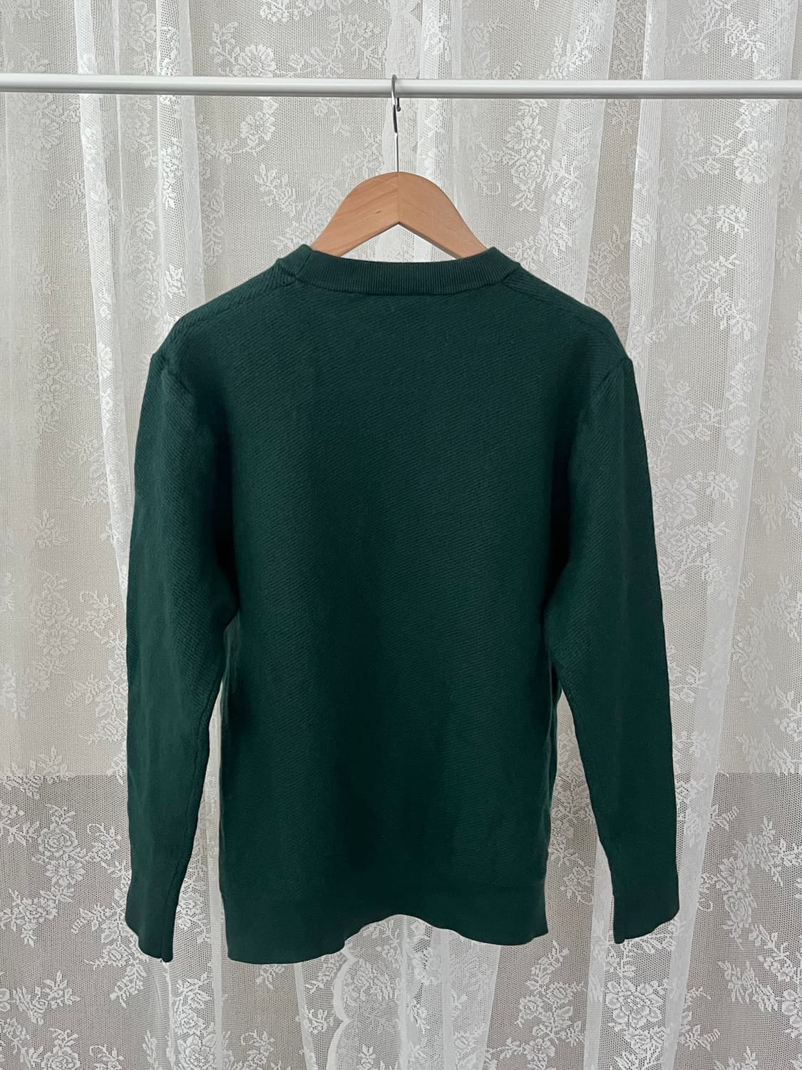 M) 라코스테 여성 울 100 니트 그린 상품이미지2