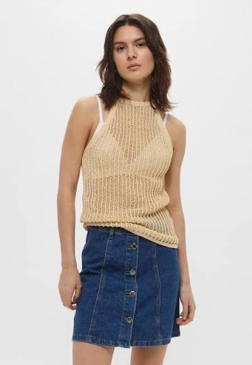 H&M 크로셰 네트 니트탑 M 상품이미지2