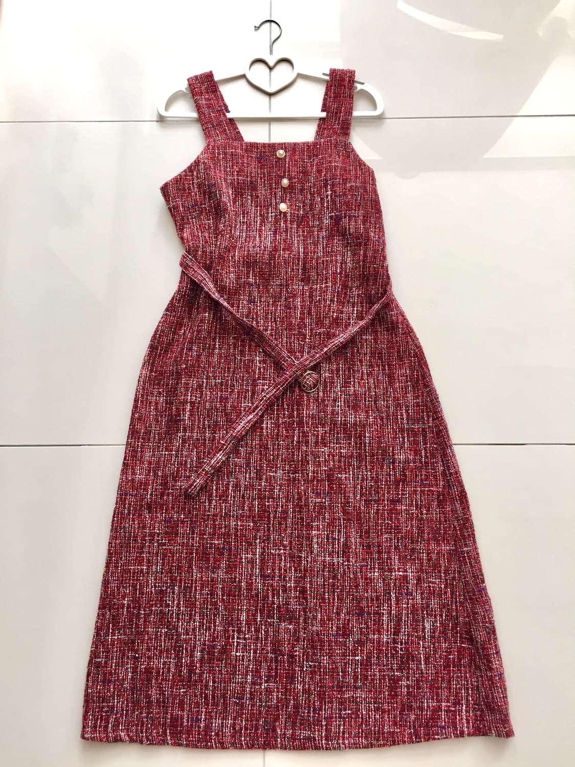 트위드 벨트원피스 상품이미지2