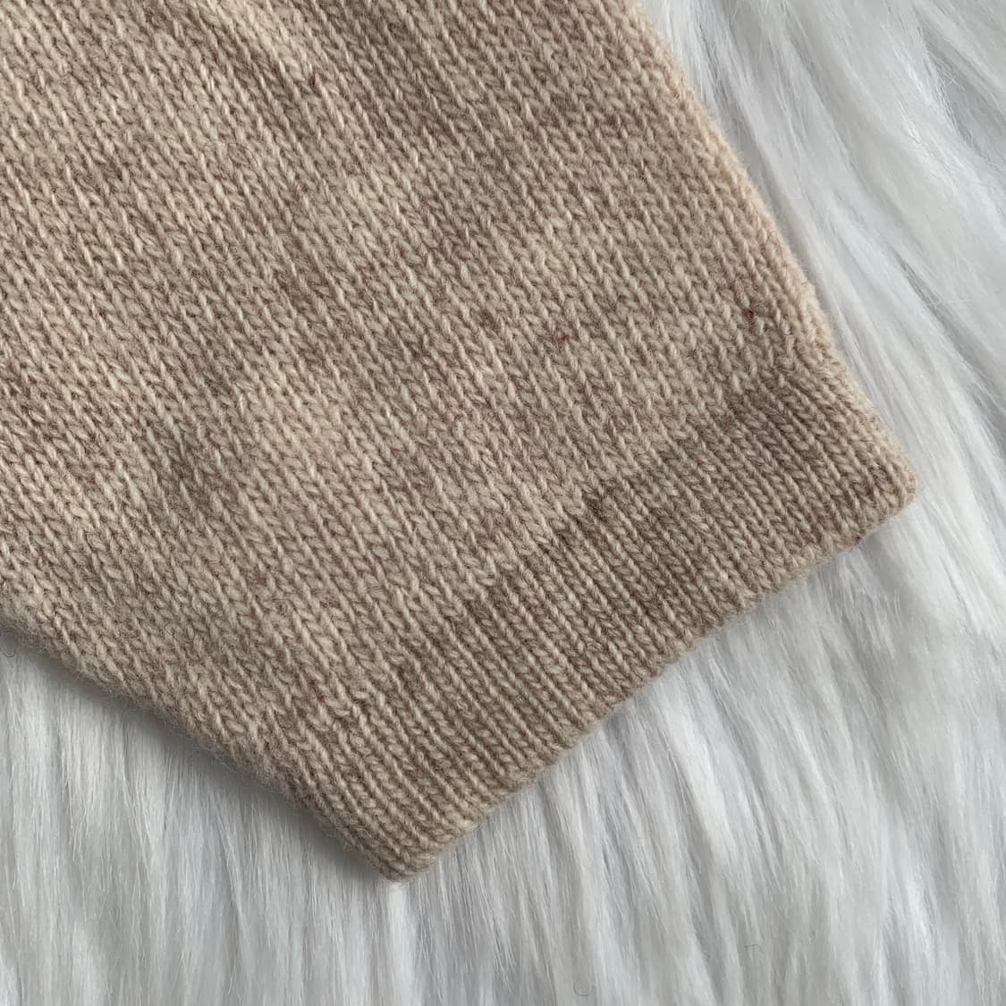 빈티지 bleuazur 패치워크 멀티 패턴 폴라 니트 1767 상품이미지5