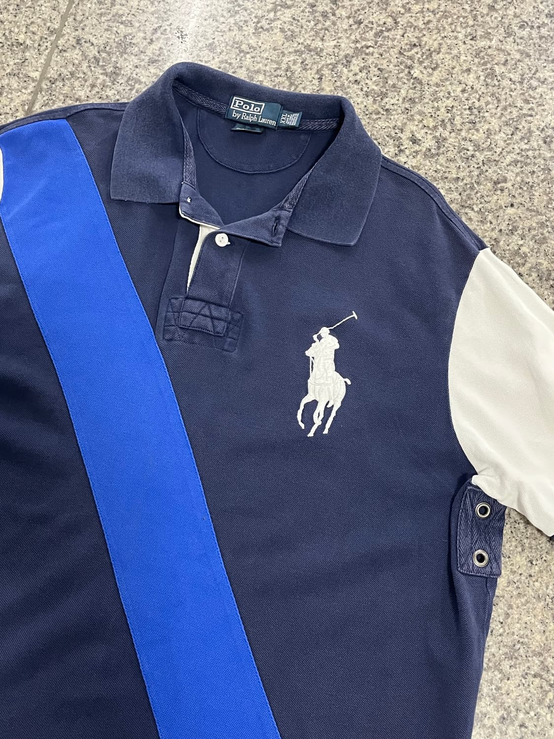 2XL) 1990s Polo RL Big Pony Diagonal PK 상품이미지3
