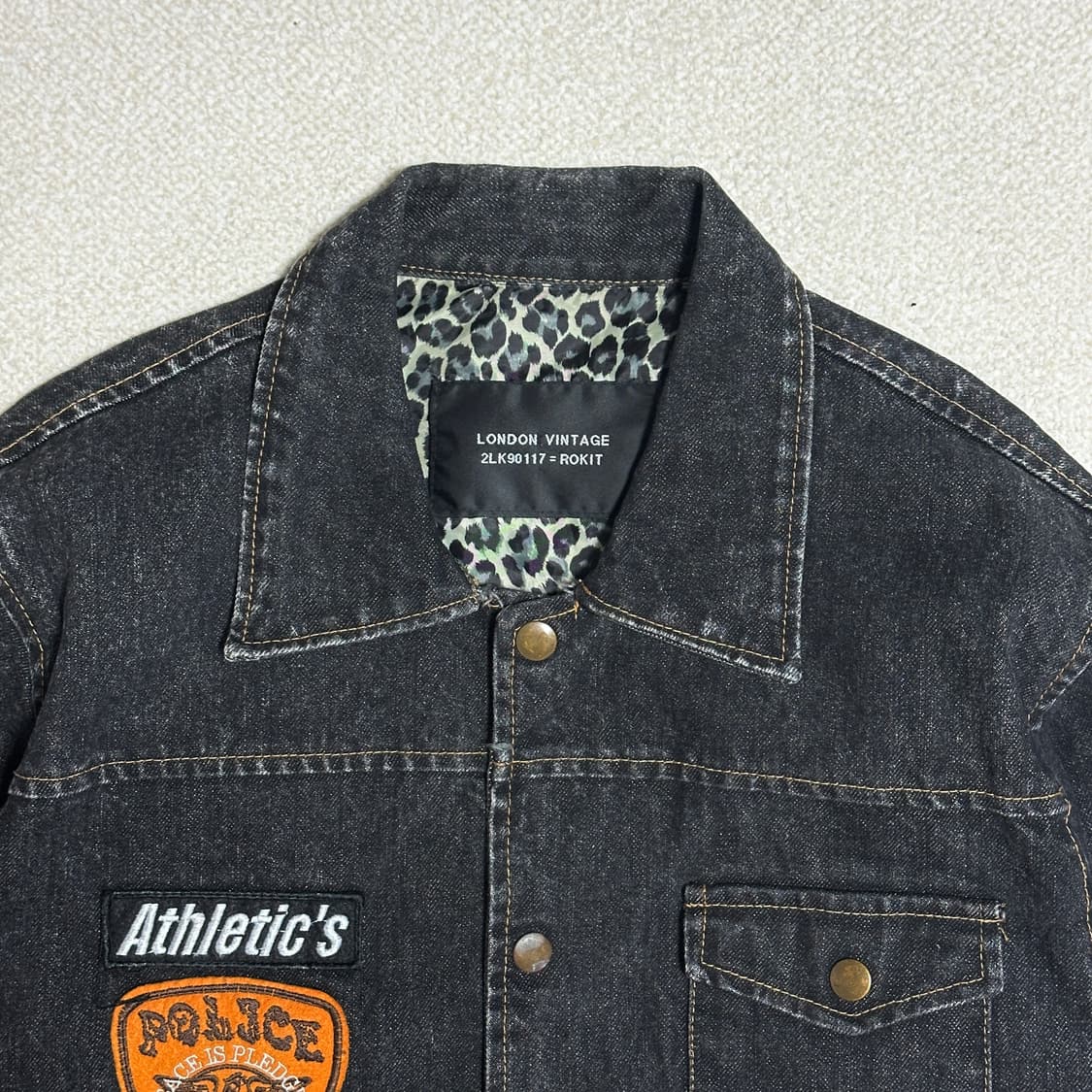 로킷 런던 빈티지 데님 자켓 상품이미지5