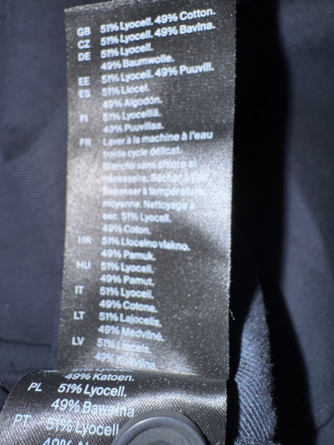 코스 cos 더블 포켓 풀오버 반집업 유틸리티 셔츠 네이비 상품이미지5