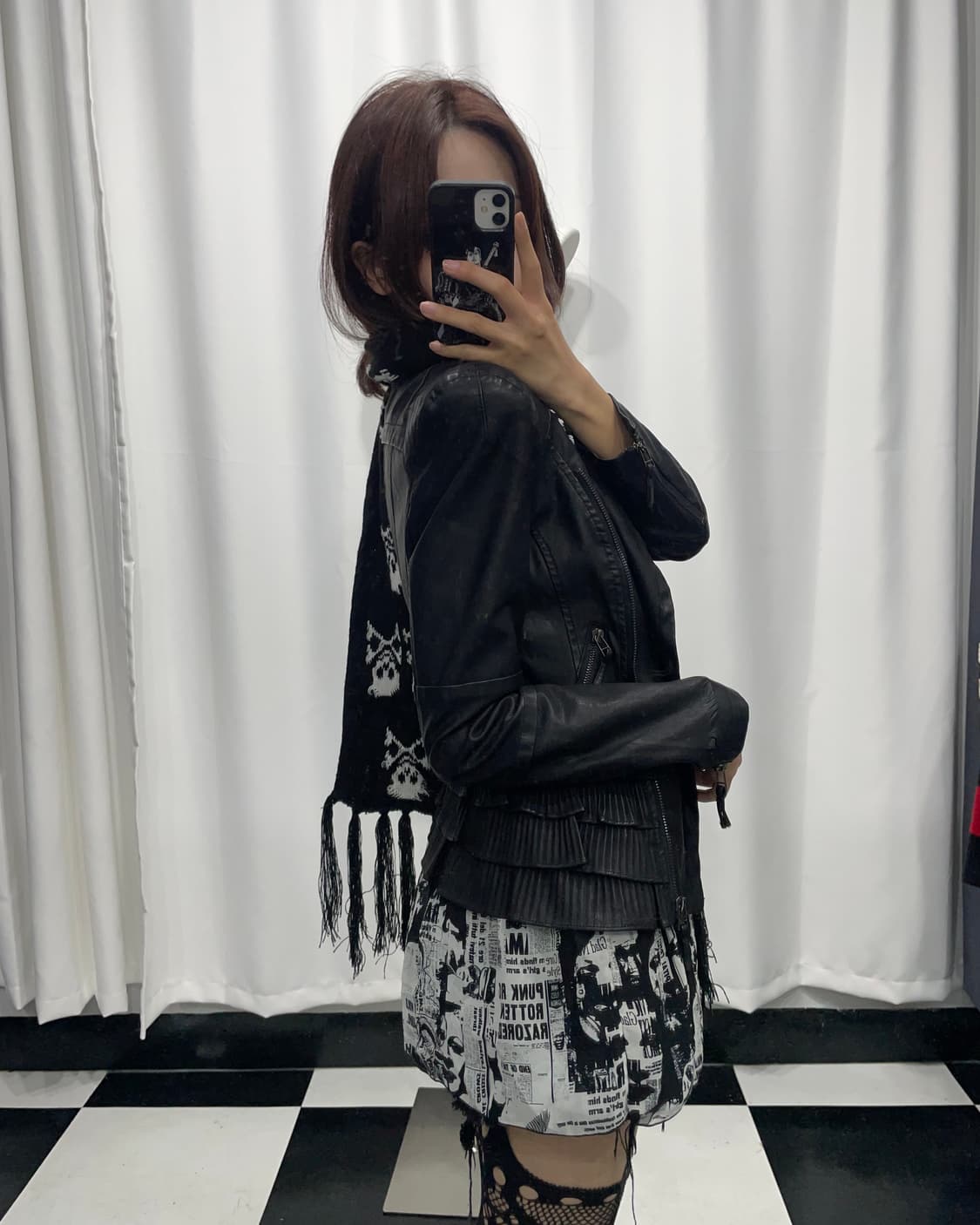 🎸블랙 숄더 패드 레더 자켓🎸 상품이미지3