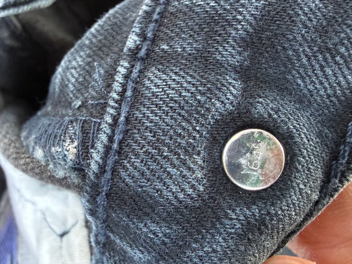 리바이스 505 흑청 32/32지퍼플라이 상품이미지5