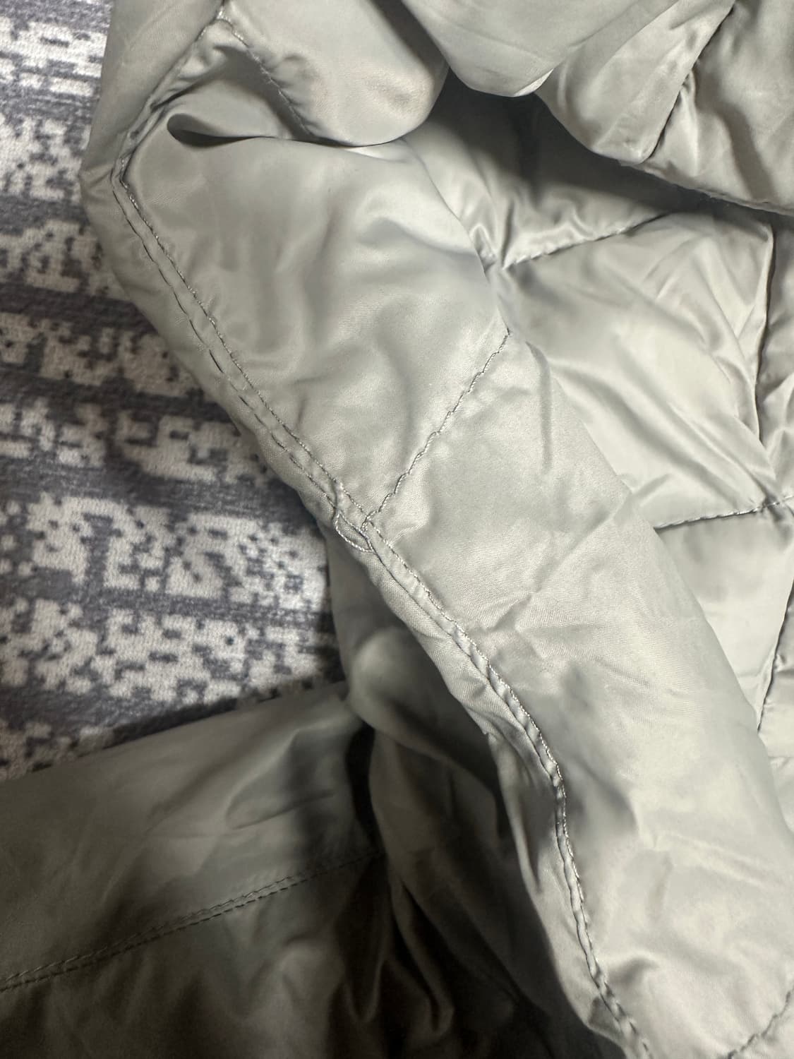 노스페이스 리버시블 경량패딩 그레이 L 상품이미지4