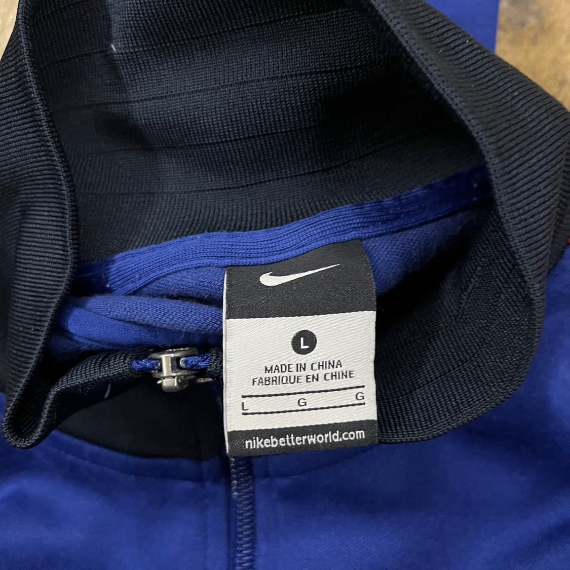 [정품/L] 나이키 FC 바르셀로나 트랙탑 져지 자켓 블루 b10 상품이미지5