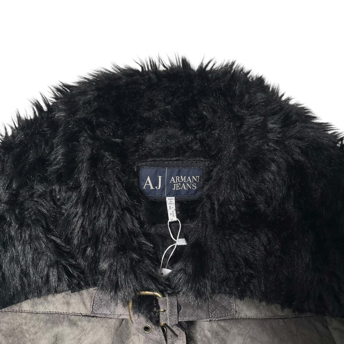 Armani jeans 페이크 레더 퍼 자켓 (italy made) 상품이미지9