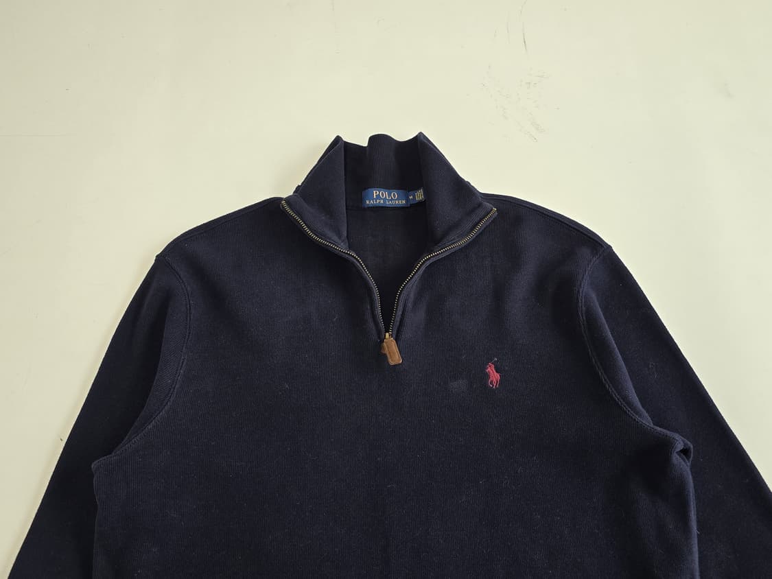 폴로 랄프로렌 하프 집업 맨투맨 네이비 M 상품이미지5