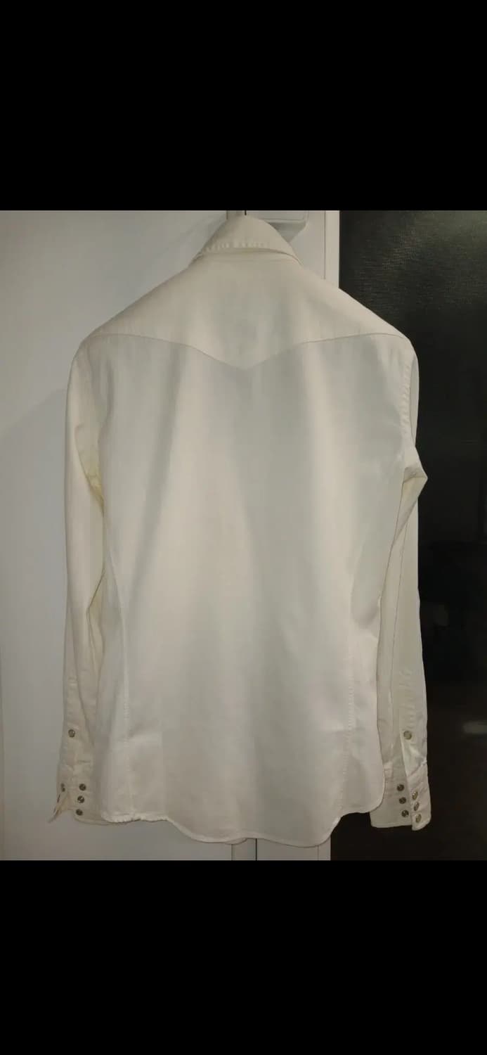 TOM FORD WHITE COTTON WESTERN SHIRTS 상품이미지4
