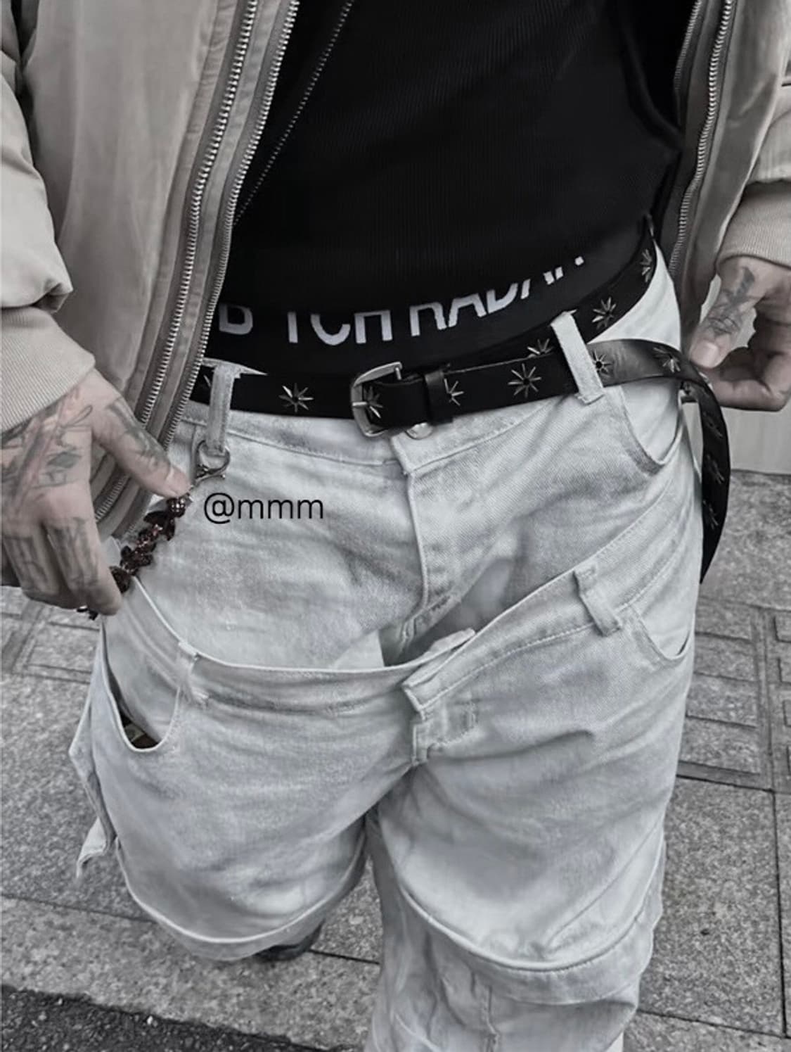 [Unisex] 별 아일렛 가죽벨트 상품이미지4