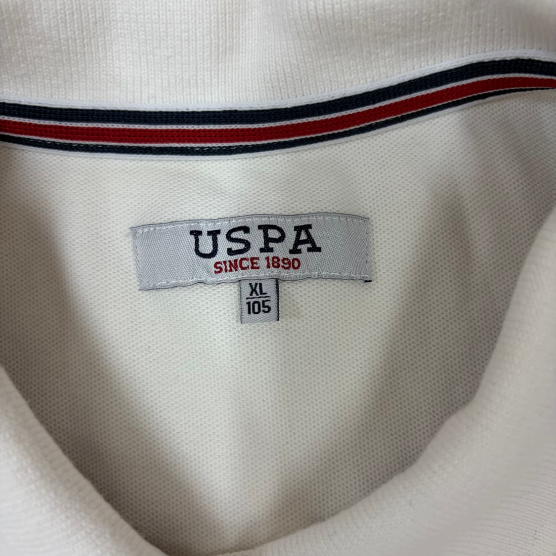 Uspa 폴로 빅포니 화이트 성조기 카라티  상품이미지8