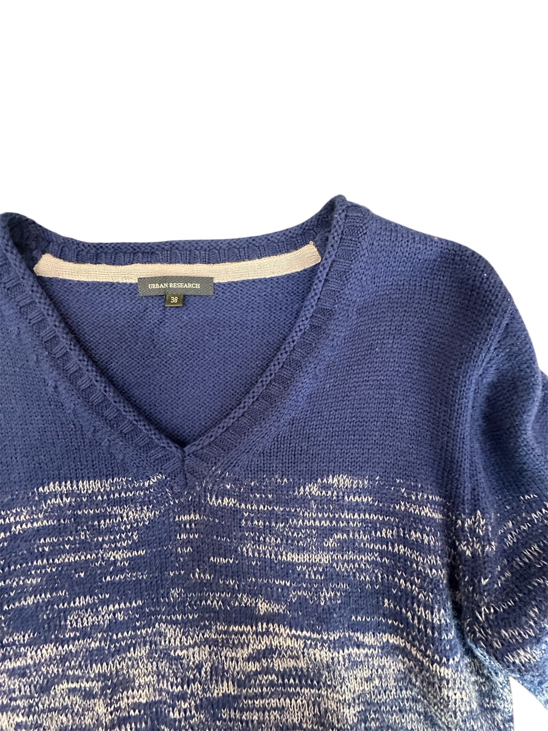 네이비 그라데이션 니트 상품이미지3