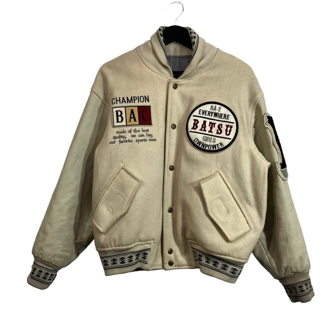 batsu 올드스쿨 바시티자켓   상품이미지1