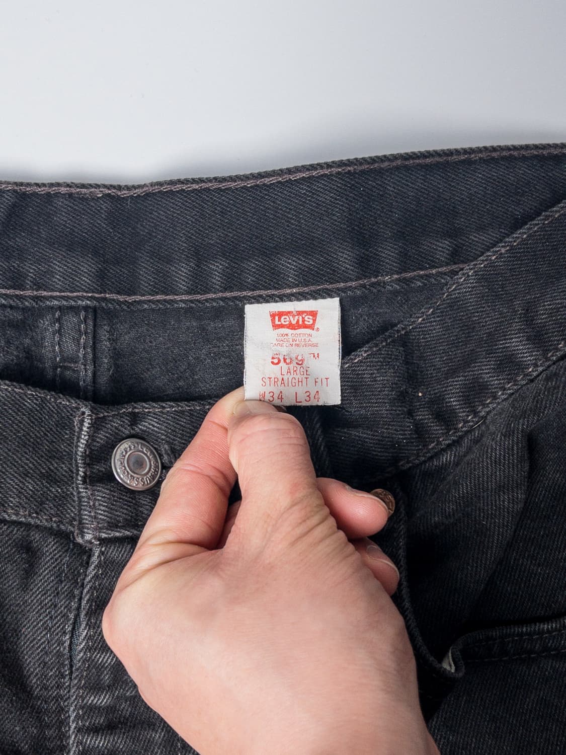 90's 미제 리바이스 569 라지 스트레이트 핏 34x34 상품이미지3