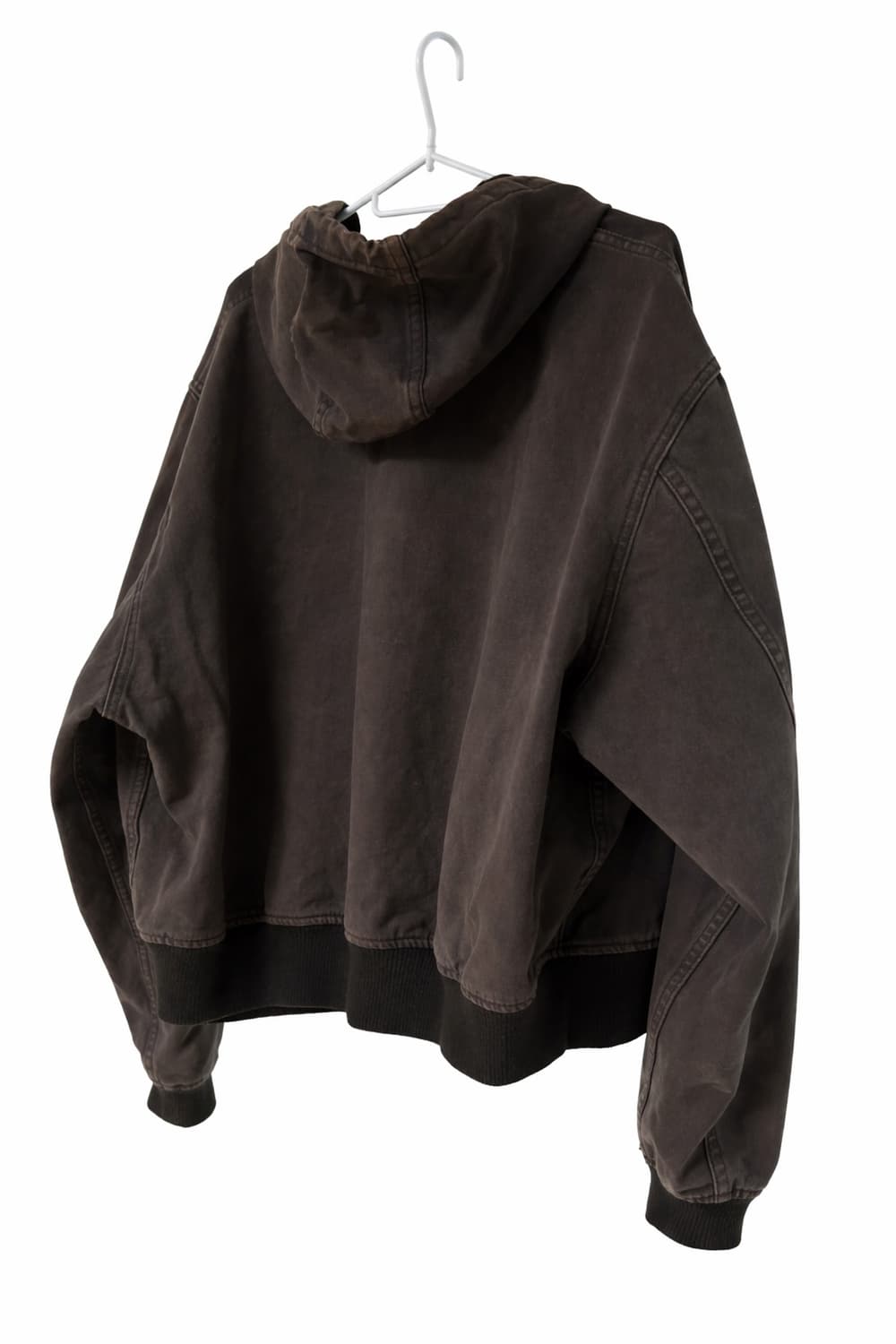 파르티멘토 VTG 워시드 후드 집업 브라운 상품이미지3