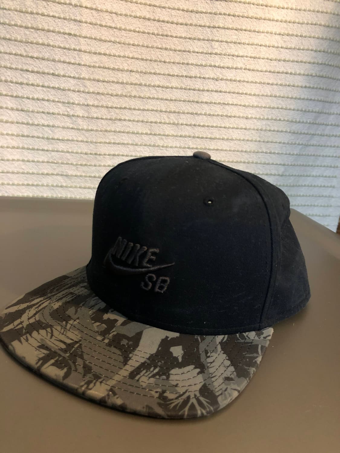 나이키 sb 스케이트보드 스냅백 블랙 카모플라주 상품이미지1