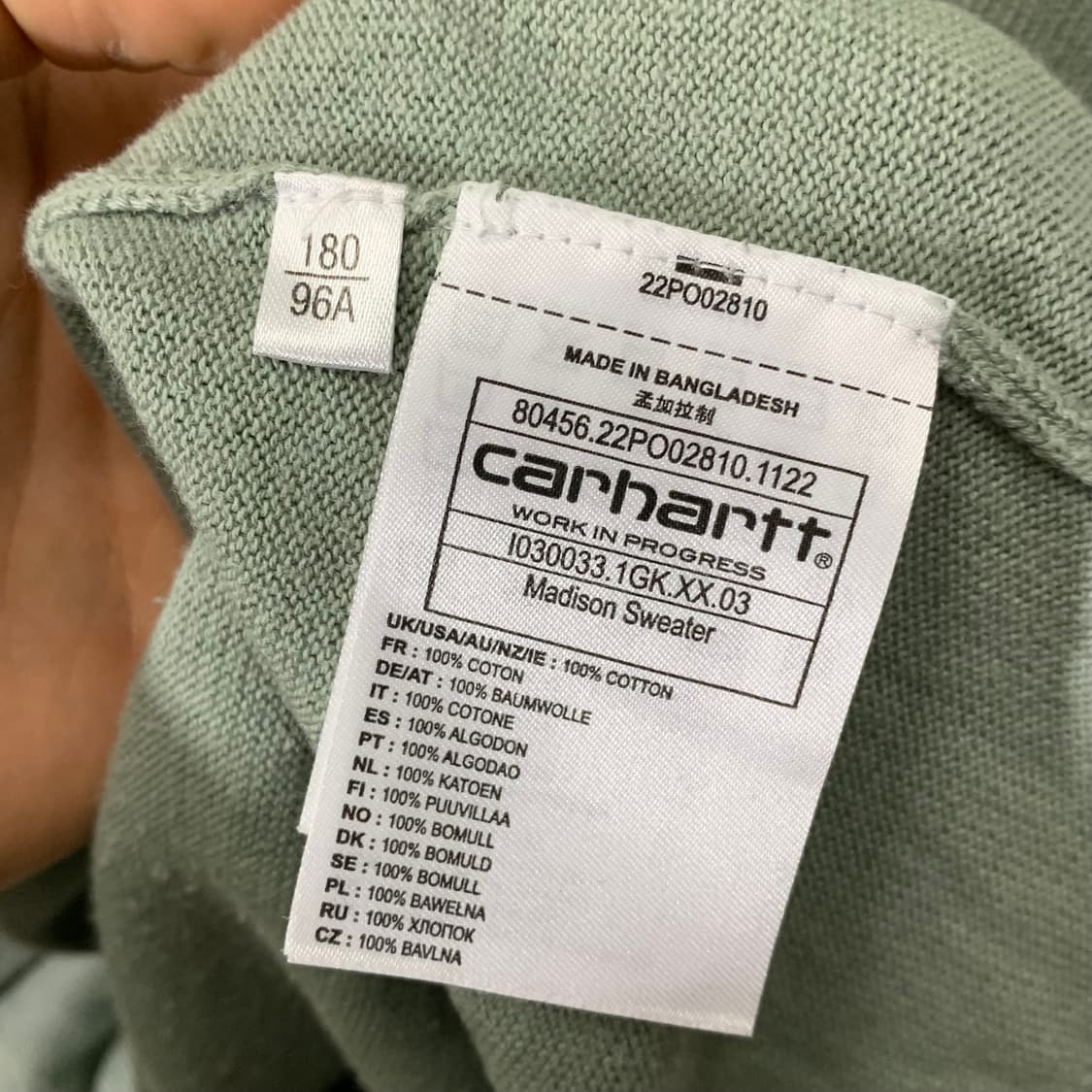 칼하트 라이트 니트 상품이미지4