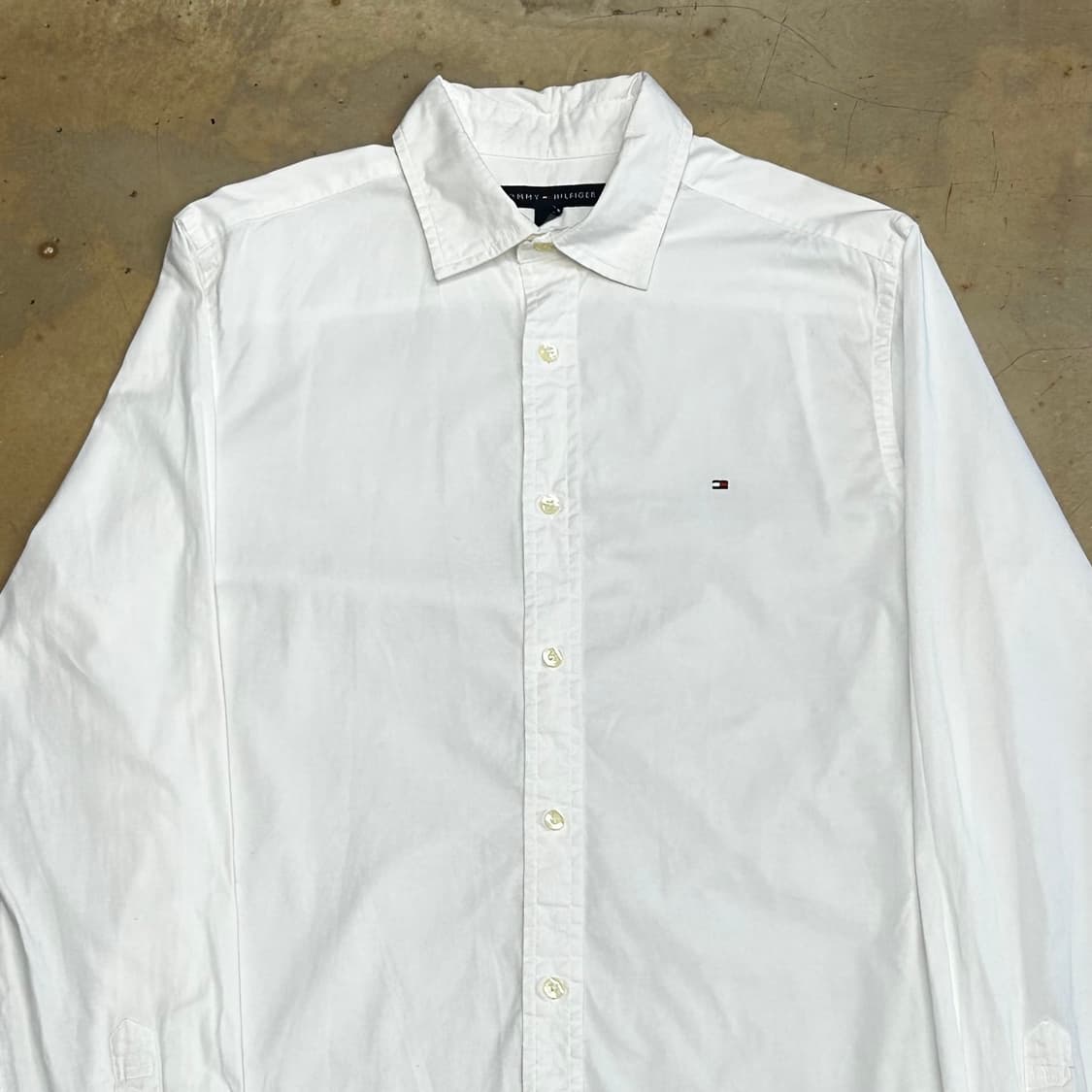 S 타미힐피거 화이트 코튼 셔츠 상품이미지1