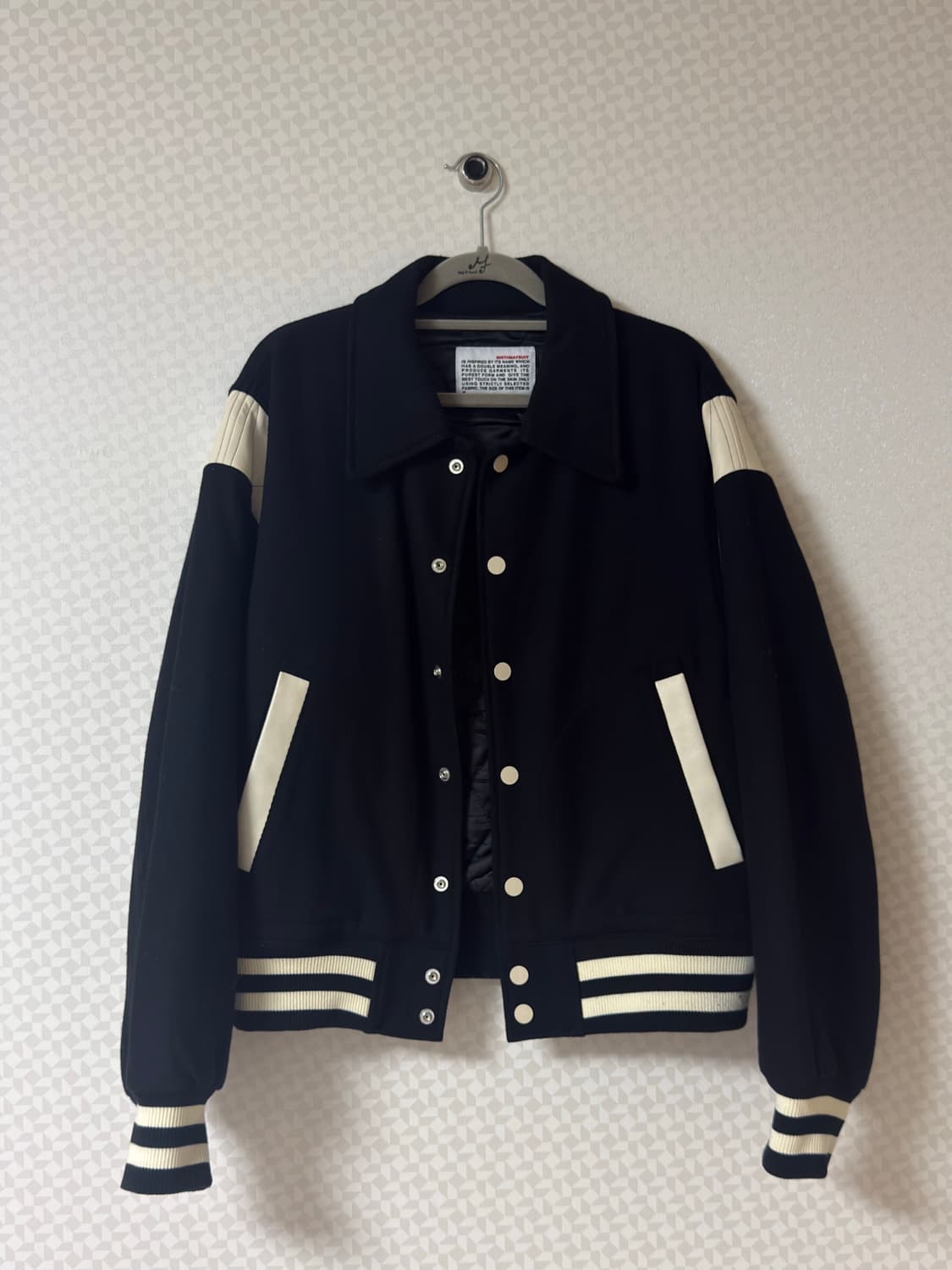 벌스데이수트 바시티 자켓 블랙 M 상품이미지1